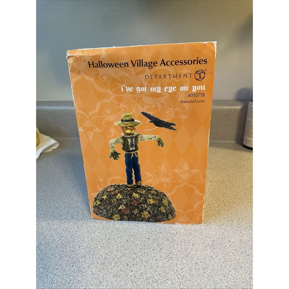 Department 56 Halloween village accessories " I've got my eye on you"